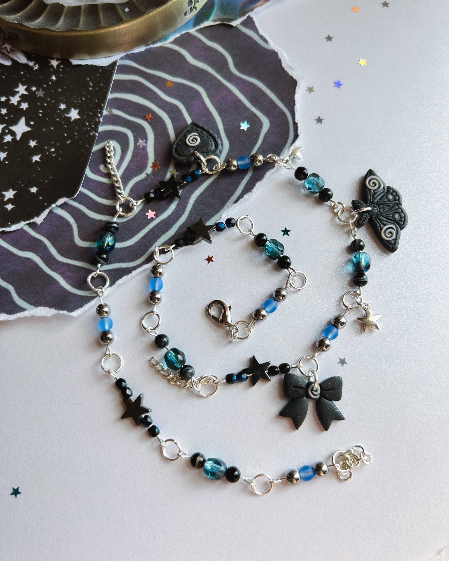 Dizzy Moth Necklace
