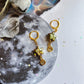 Gold Pearlescent Star Earrings