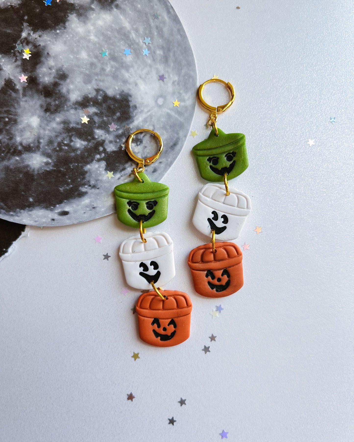 Boo Bucket Earrings